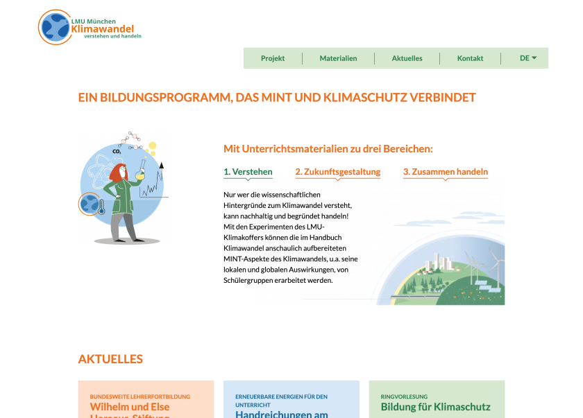 Startseite Klimawandel Schule